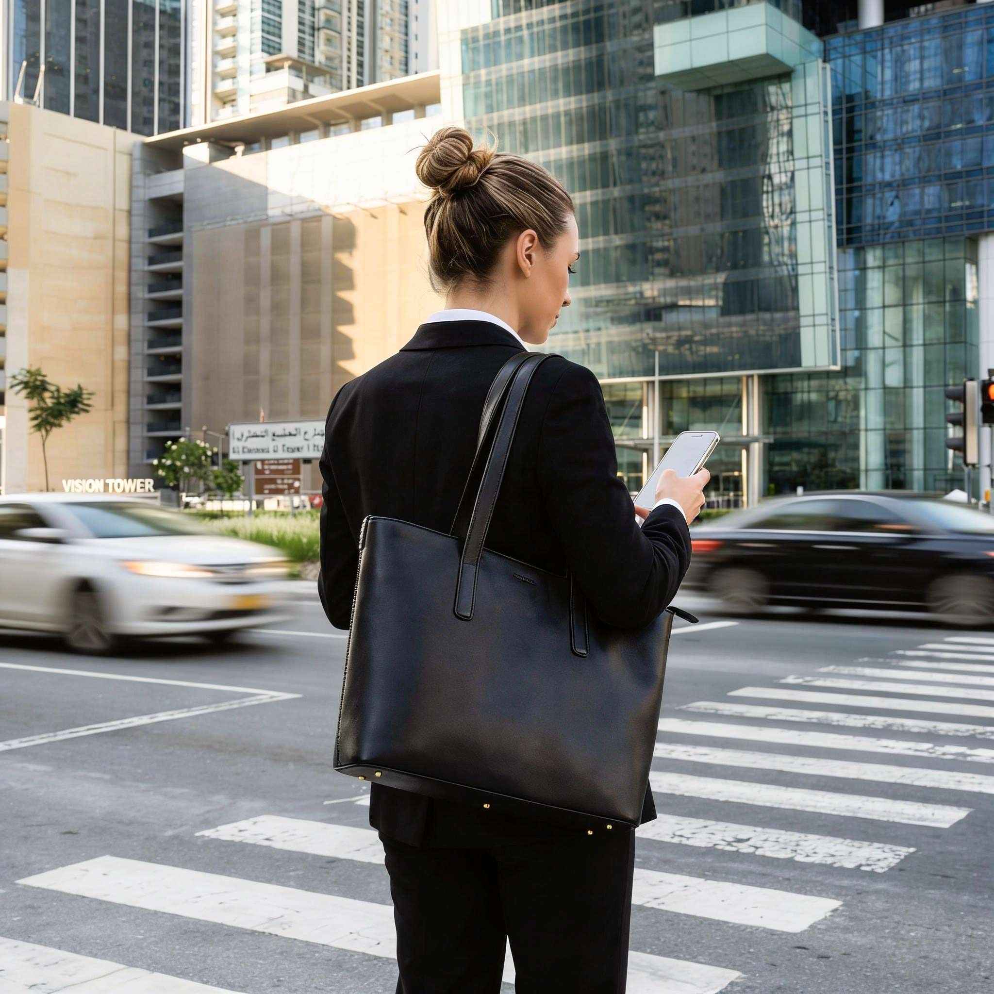 حقيبة أستريد توت من جلد العجل